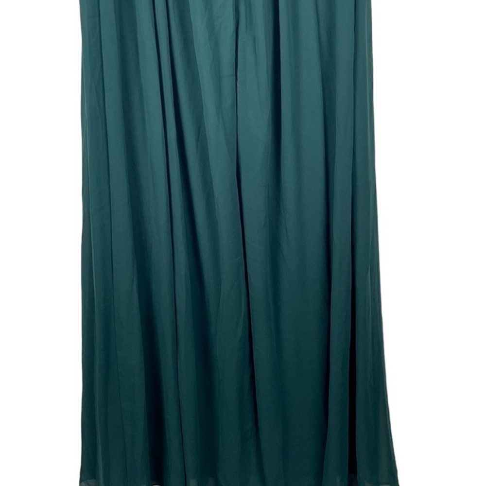 Lulu's Awaken My Love Forest Green Long Sleeve Lace Maxi Dress Size MED NWT - Picture 6 of 8